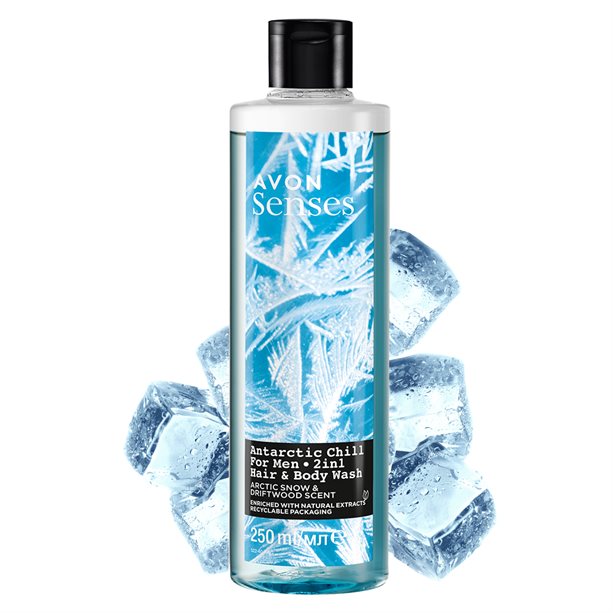 Senses Antarctic Chill 2-in-1 Hair and Body Wash For Men 250 ml
